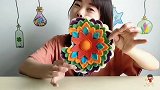 小姐姐吃“七彩太阳花巧克力”绚丽多彩超大朵，香甜丝滑