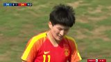 两队实力属实悬殊太大 中国边路突破王珊珊门前怒射稍稍偏出