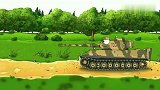 坦克世界动画：看到kv6，小坦克激动的飞起来