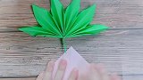 漂亮的树叶手工，超简单的！