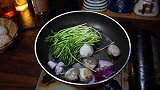 豌豆苗怎么做好吃，简单又好吃的豌豆苗炒美贝，超级开胃