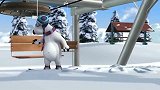 倒霉熊：去滑雪，走错了方向，结果悲剧了