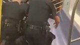 十余名美国警察持枪冲入地铁，最后抓捕了一名逃票男子