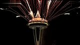 旅游-西雅图太空针塔2012新年唯美烟火秀