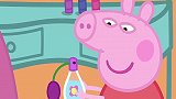 小猪佩奇：佩奇带着乔治在花园里给奶奶制作礼物，都是好孩子