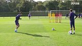 欧巴孙太6了！孙兴慜赛前训练定位球直打死角 枪手看了要紧张