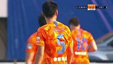 佩莱禁区前沿制造任意球 郑铮直接打门被人墙挡出底线