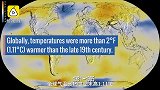 NASA短片：2019是史上第二热年，过去十年是史上最热十年