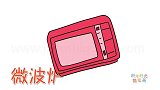 生活简笔画大全，画简单的微波炉简笔画
