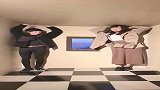 这间屋子很神奇，会让你对身高产生错觉，哈哈