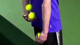 练家子！网球球童各种神技层出不穷
