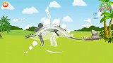 【花儿】恐龙宝宝沙滩挖恐龙化石游戏