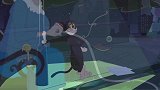 新猫和老鼠：杰瑞在黑猫的肚子里打鼓