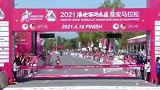 祝贺！宁夏小伙何杰获得淮安全程马拉松男子冠军。成绩：2小时14分14秒