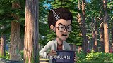 熊出没：天才威挑衅光头强，强子不服气，跟他比试