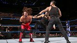 WWE-17年-SD第954期：强弱不等赛AJ斯泰尔斯VS辛格兄弟-单场