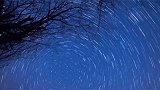 大荔田园夜景，星河流转 星轨
