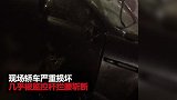 监拍司机醉驾超速撞上监控杆 当场车毁人亡