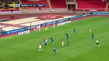 第3分钟摩纳哥球员本耶德尔进球 摩纳哥1-0雷恩