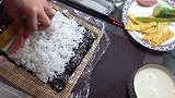 第一次在家做寿司，色香味俱全，制作方法很简单