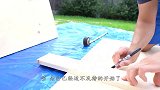 泡泡胶船不算啥乐高船玩出新高度，老外水中疯狂一试，众人惊呆了