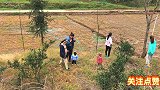 小妹和闺蜜一起摘香椿，闺蜜说：一个香椿三秒钟解决，一起来看看
