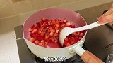 想吃草莓酱不用买在家就能做，色泽鲜艳酸甜可口