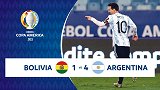 再战玻利维亚！重温美洲杯对决阿根廷4-1完胜 梅西两射一传