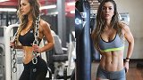 健身女神｜27岁网红辣模健身房大片 狂练手臂+腿美感十足