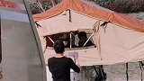 一起沐浴冬天下午的暖阳露营
