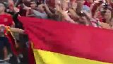 西甲-1718赛季-马德里市民欢送西班牙国家队 开路骑警傲娇扭屁股-专题