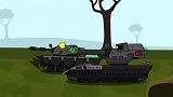 坦克世界欢乐动漫：变形坦克一招制服冒牌利维坦