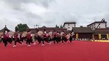 非遗旋鼓舞最小传承人七岁小萌娃，表演真是到位