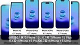 iPhone15全系标配灵动岛 四款机型尺寸曝光