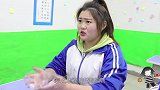 胖芸儿做粘土无硼砂泥，却被同桌用‘三八线’套路走？什么情况？