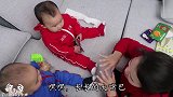 鱼米妈给兄妹讲故事，爸妈话太多，妹妹不高兴，发脾气，惹不起啊