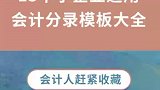 15个小企业通用会计分录模板大全，会计赶紧收藏哦！