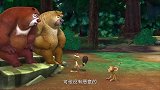熊出没：熊大熊二解救吉吉，光头强竟给动物们下药，真无耻
