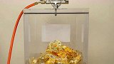 把24K金箔放入真空中，结果会如何，老外：场面一度很壮观！