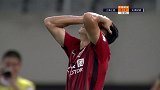 上海上港错失必进球！ U23小将雷文杰单刀球爆杆高出横梁