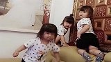 三胞胎小棉袄送到奶奶家第一天，看到这段视频，为娘的老脸啊