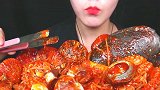 不露脸小姐姐，试吃香辣海鲜乱炖，吃的太过瘾了