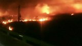 呼和浩特市一玉米地火灾 火借风势迅速蔓延，火海吞噬上百亩农田
