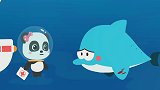 宝宝巴士儿童游戏之宝宝动物世界 被鱼钩划伤的海豚
