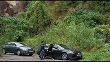 实拍电视剧拍摄片场，汽车就这样坠落了，太吓人了！