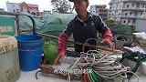 风浪天阿雄依旧出海，几十天没收的捕鱼神器，竟然被海货住满了