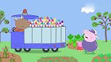 公牛先生为小猪送来一车圣诞老人玩偶和一口许愿井，真是太有趣了