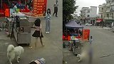 牵狗少女回应“逃跑”：当时并不知道是狗绳绊倒了老人