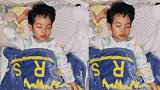 刘璇分享5岁儿子睡颜照 雄赳赳新年许愿所有人平安