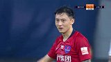 大摩托前场强行断球 冯劲外围突施冷箭偏出立柱